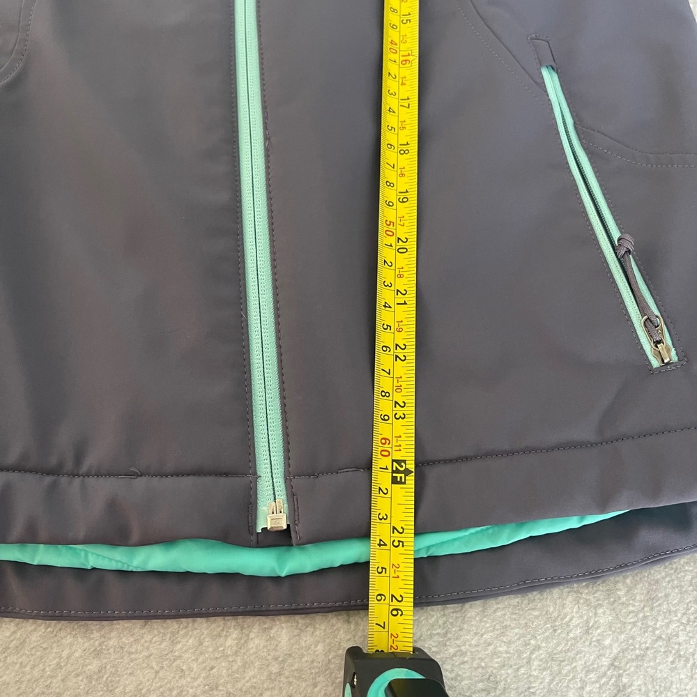 The North Face Apex Softshell Jacket Women S Gray Teal Wind Water‎ Resistant - Picture 7 of 16